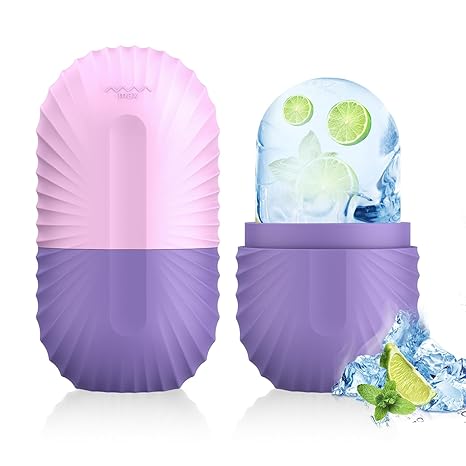 Ice Face Roller Ice Cube Beauty Massage Silicone Ice Mold For Eye Puffiness Ice Facial Roller Shrink Pores