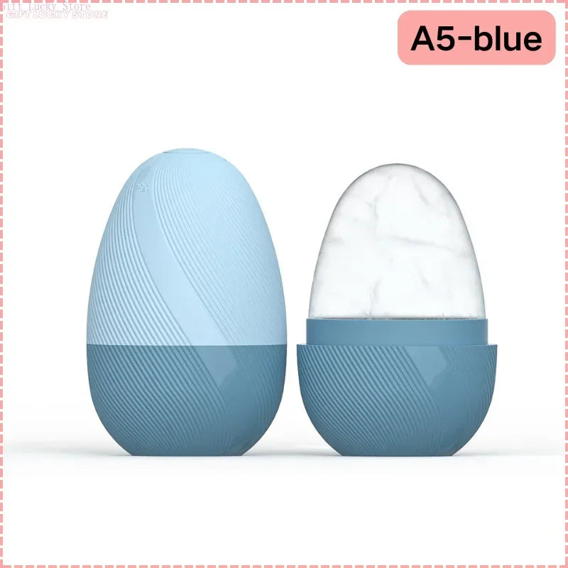 Ice Face Roller Facial Skincare Set, Stainless Steel Facial Gua Sha Face Tool Face Massage Mold Cube