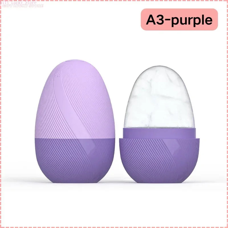 Ice Face Roller Facial Skincare Set, Stainless Steel Facial Gua Sha Face Tool Face Massage Mold Cube