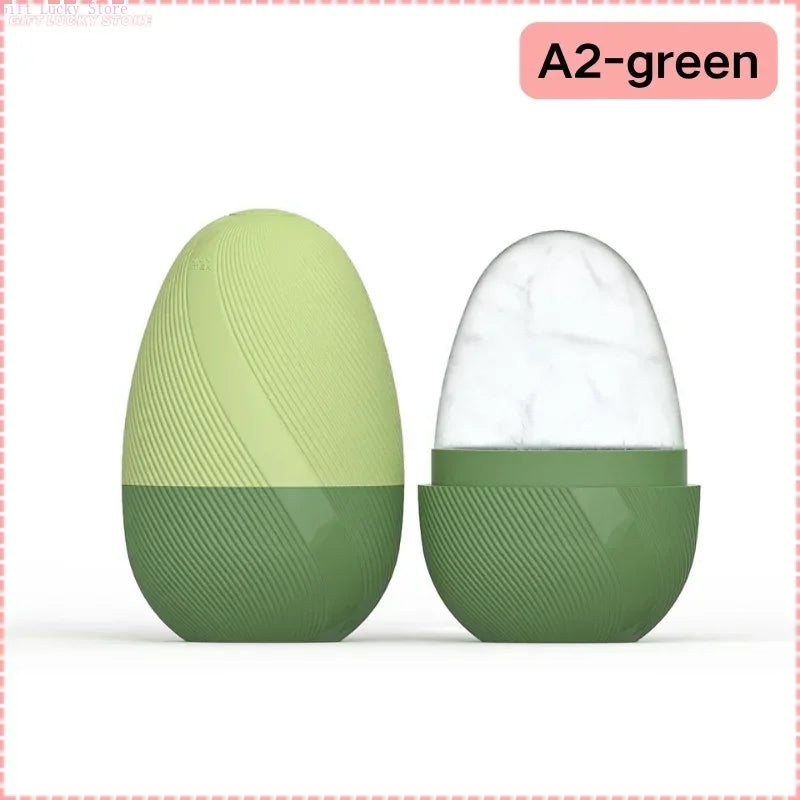 Ice Face Roller Facial Skincare Set, Stainless Steel Facial Gua Sha Face Tool Face Massage Mold Cube