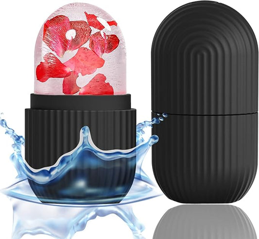 Ice Face Roller Ice Cube Beauty Massage Silicone Ice Mold For Eye Puffiness Ice Facial Roller Shrink Pores